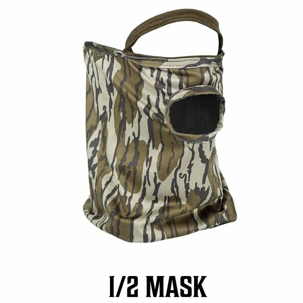 Primos Balaclavas & Neck Gaiters Stretch Fit Mask - Mossy Oak Bottomland 1/2 Face Buy at Faith and Freedom Outdoors