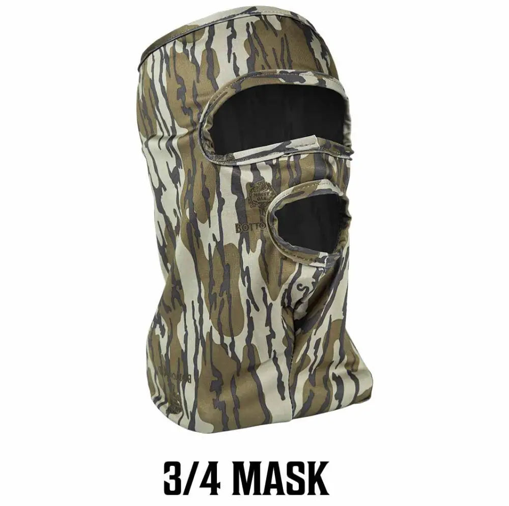 Primos Balaclavas & Neck Gaiters Stretch Fit Mask - Mossy Oak Bottomland 3/4 Face Buy at Faith and Freedom Outdoors