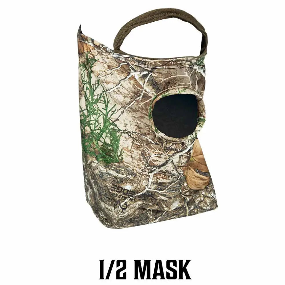 Primos Balaclavas & Neck Gaiters Stretch Fit Mask - Realtree Edge Camo 1/2 Face Buy at Faith and Freedom Outdoors