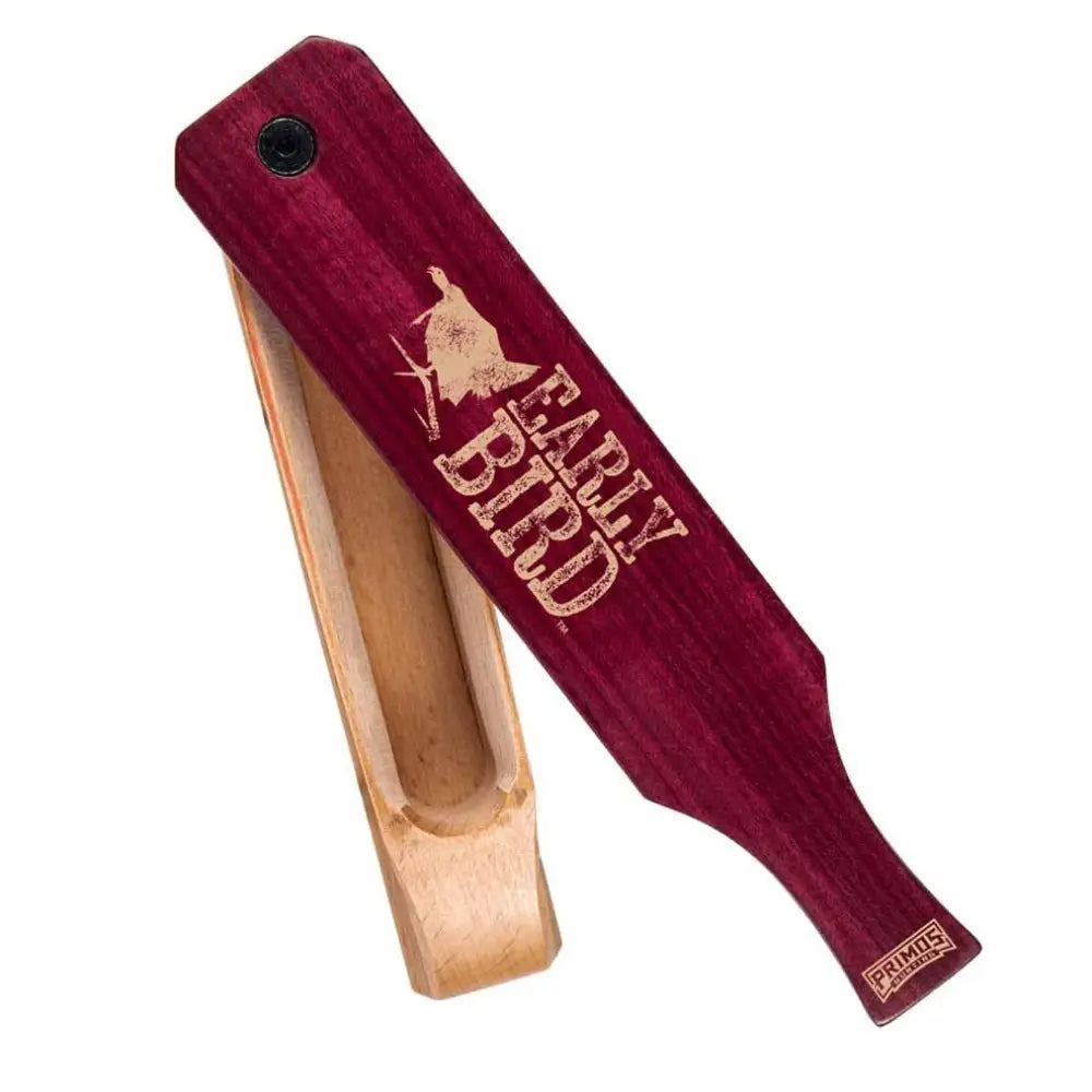 Primos Box Calls Early Bird Turkey Call / Purple Heart Paddle with Hardwood Buy at Faith and Freedom Outdoors