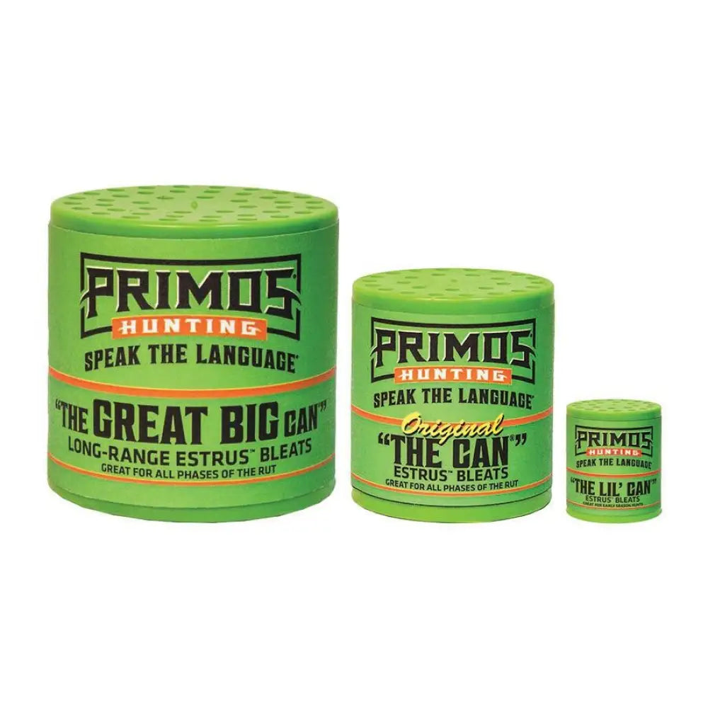 Primos Deer Calls the can Family Pack with Lil Original & Great Big Can’s Call Buy at Faith and Freedom Outdoors