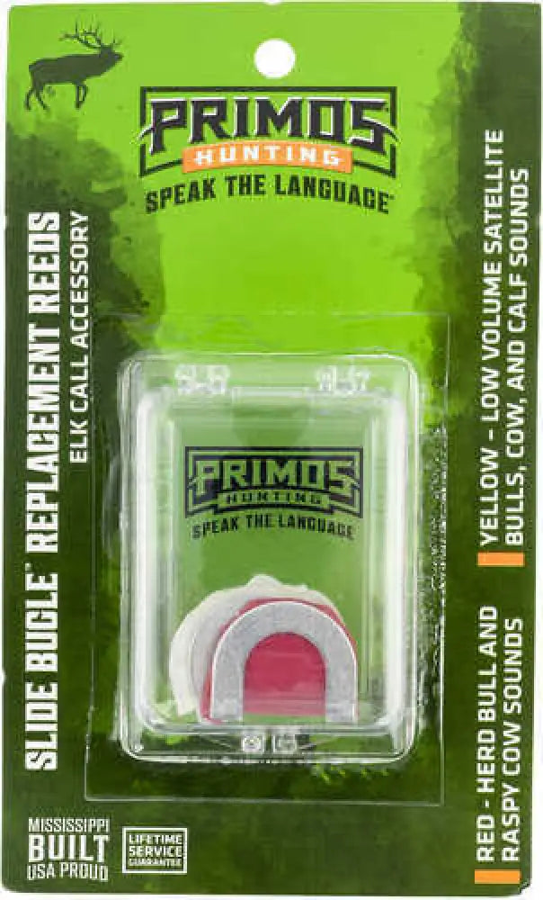 Primos Ps932mc Slide Bugle Replacement Diaphragm Red/yellow 2 Per Pkg - Ps932mc