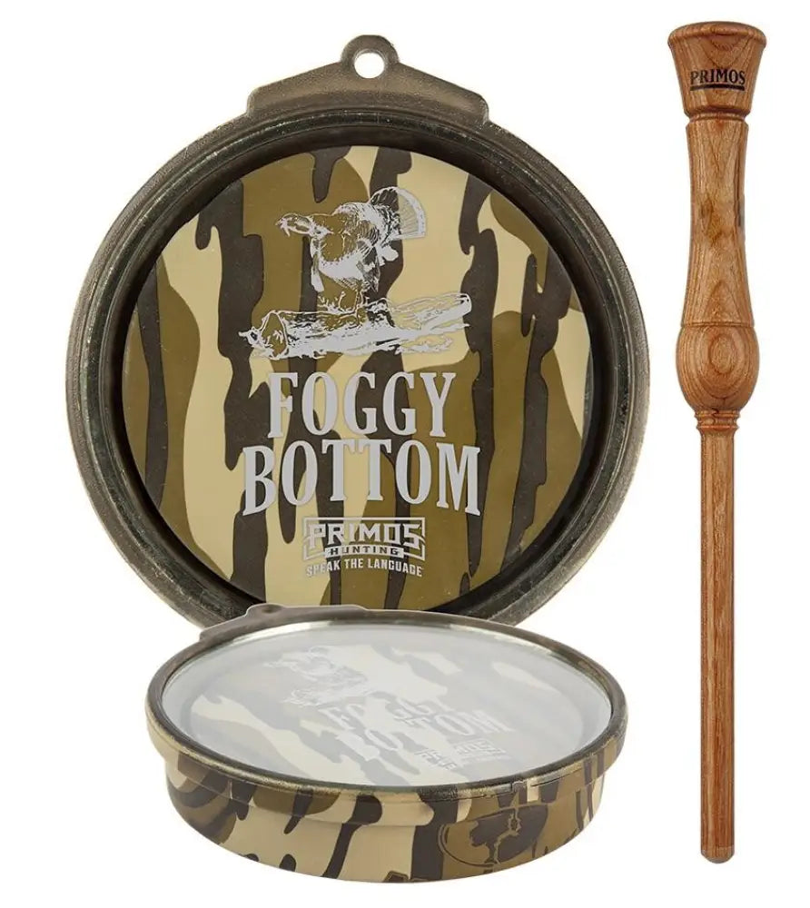 Primos Slate & Glass Calls Foggy Bottom Turkey Call - Original Bottomland Camo Buy at Faith and Freedom Outdoors