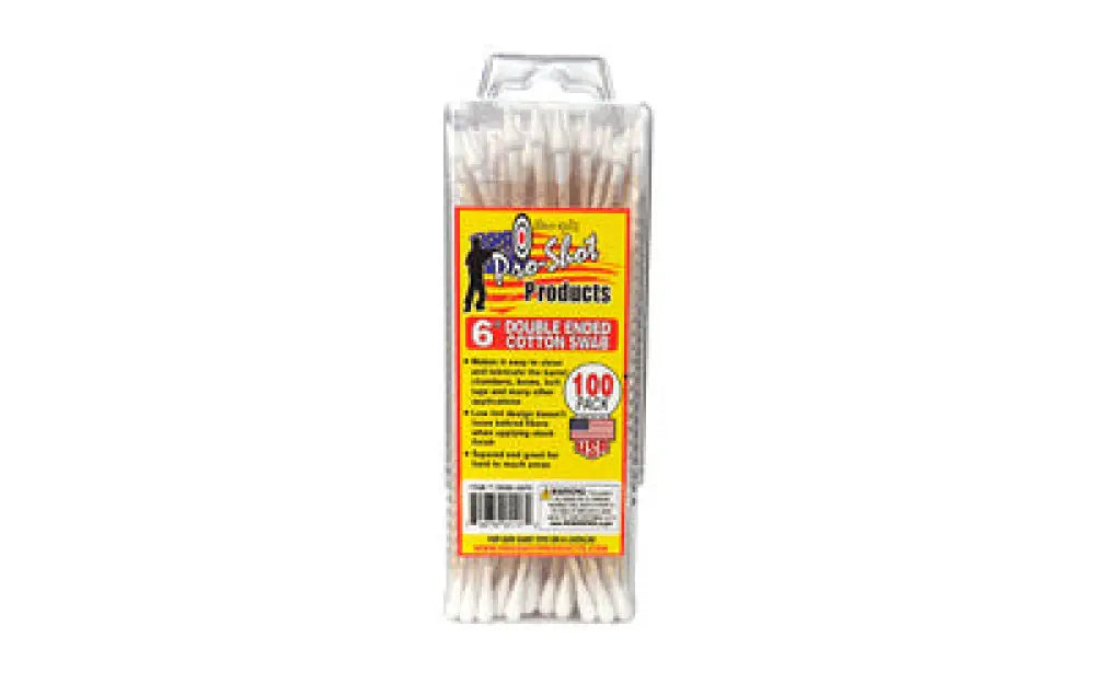 Pro-shot Dbl End Cotton Swab 100pk Buy at Faith and Freedom Outdoors - Cleaning Hardware & Components - Mop
