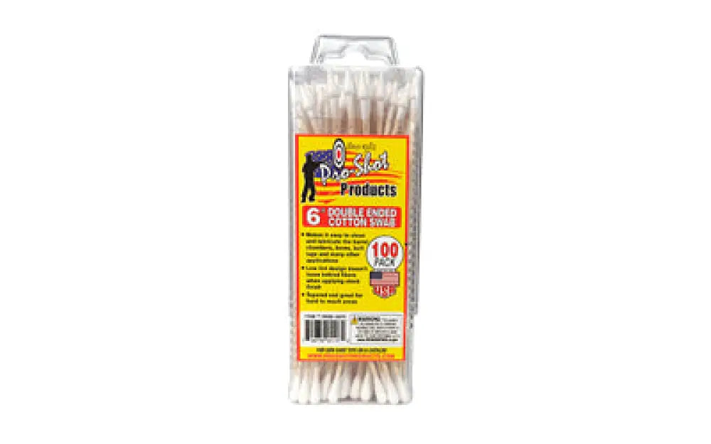 PRO-SHOT DBL END COTTON SWAB 100PK Buy At Faith And Freedom Outdoors - Mop