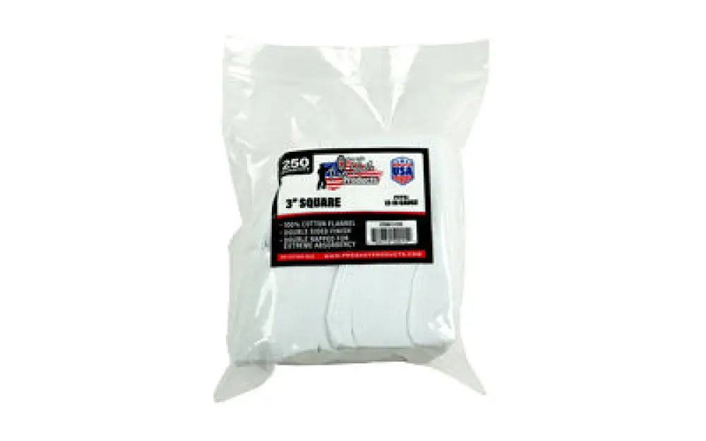 Pro-shot Patch 12-16 Gauge 3’’ 250ct Buy at Faith and Freedom Outdoors - Cleaning Hardware & Components - Patch