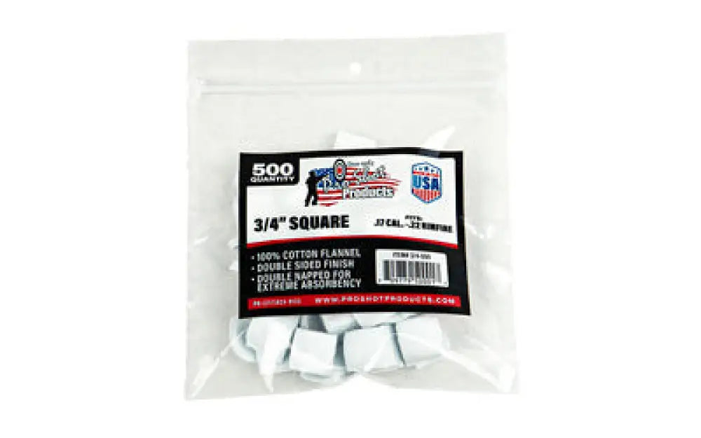 Pro-shot Patch.17/.22 Rimfire 500ct Buy at Faith and Freedom Outdoors - Cleaning Hardware & Components - Patch
