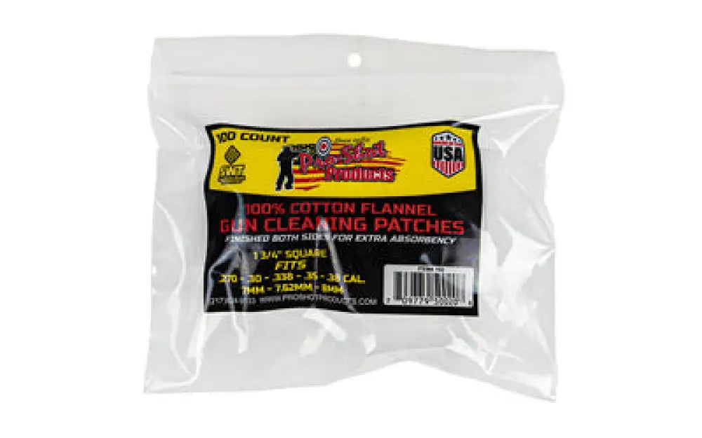 Pro-shot Patch.270-.38cal 100ct Buy at Faith and Freedom Outdoors - Cleaning Hardware & Components - Patch