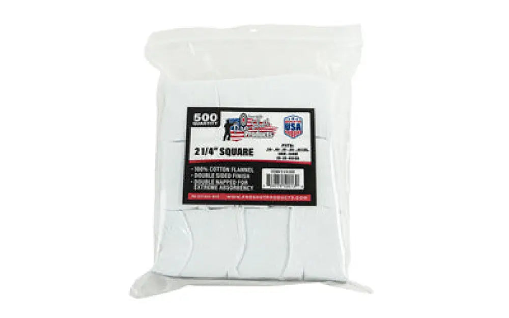 Pro-shot Patch.38-.45cal 2 1/4’’ 500 Buy at Faith and Freedom Outdoors - Cleaning Hardware & Components - Patch