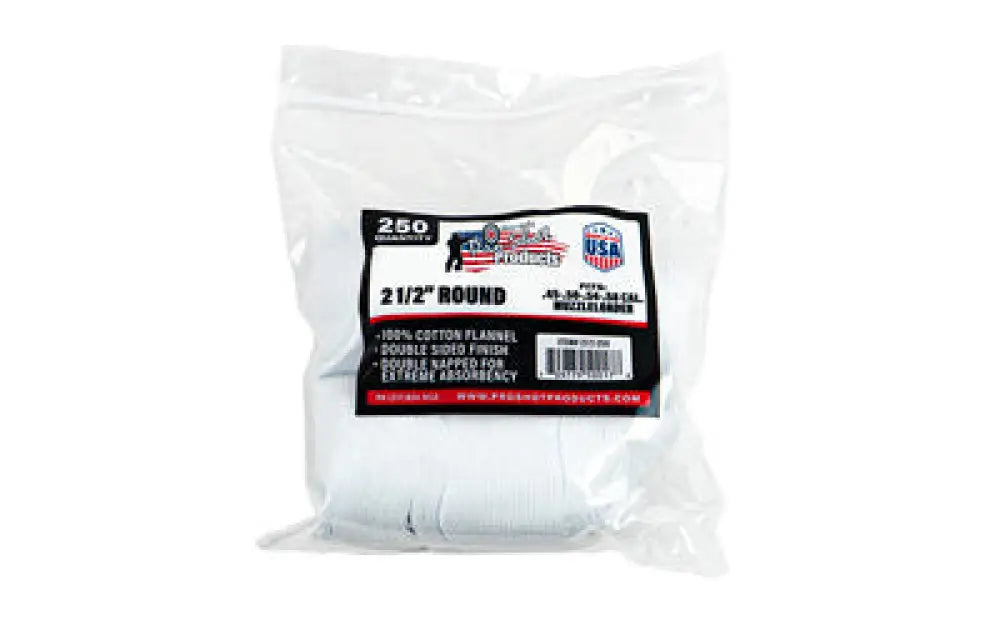 Pro-shot Patch.45-.58cal 2 1/2’’ 250 Buy at Faith and Freedom Outdoors - Cleaning Hardware & Components - Patch