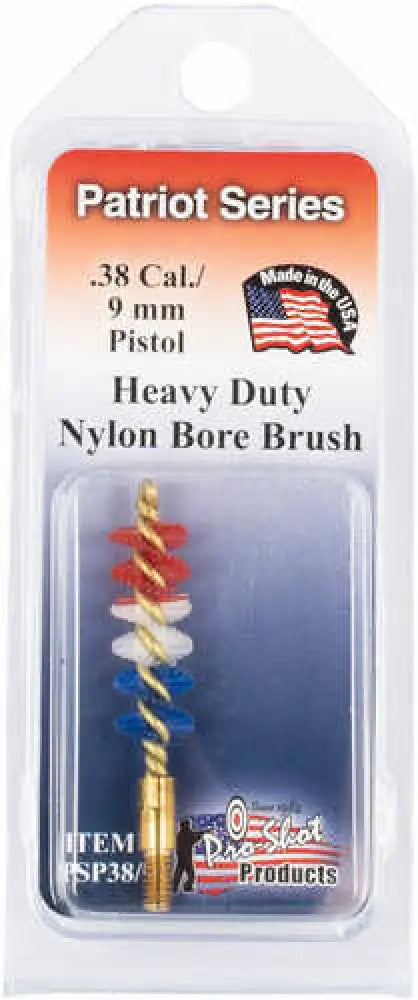 Pro-shot Patriot Pistol Bore Brush 9mm 357 Caliber 8 x 32 Thread Heavy Duty Nylon - Psp38/9