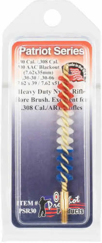 Pro-shot Patriot Rifle Bore Brush 308 Caliber 8 x 32 Thread Heavy Duty Nylon - Psr30