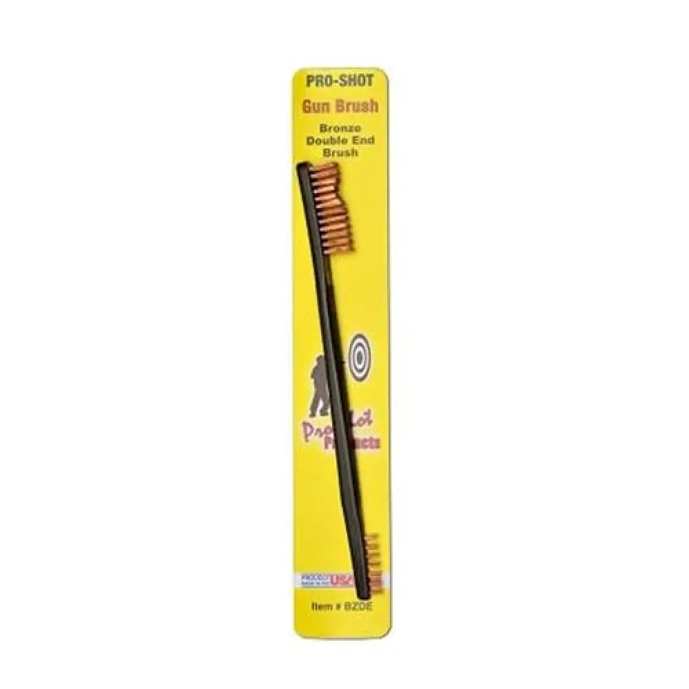 Pro-shot Products Cleaning Brushes Mops and Swabs Double End Gun Brush Bronze Buy at Faith and Freedom Outdoors
