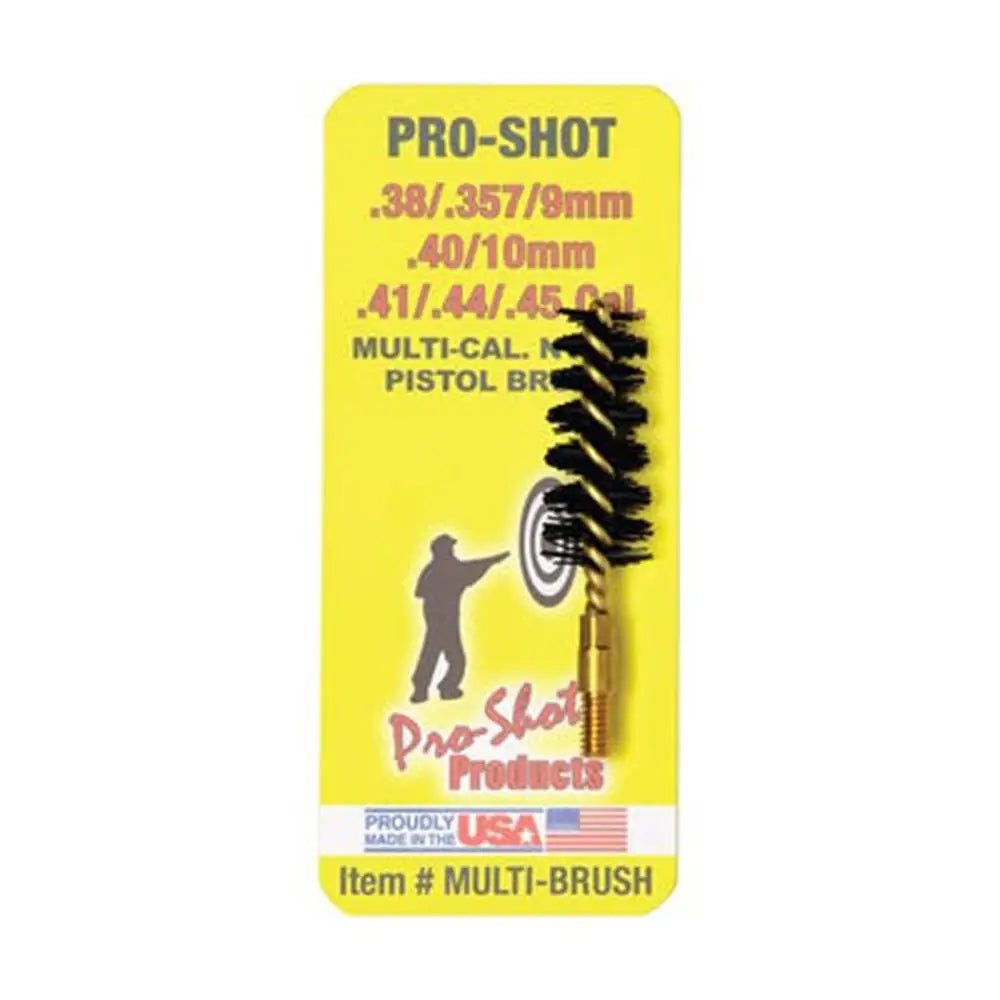 Pro-shot Products Cleaning Brushes Mops and Swabs Nylon Pistol Bore Brush with Brass Core.38-.45 Multibrush Buy
