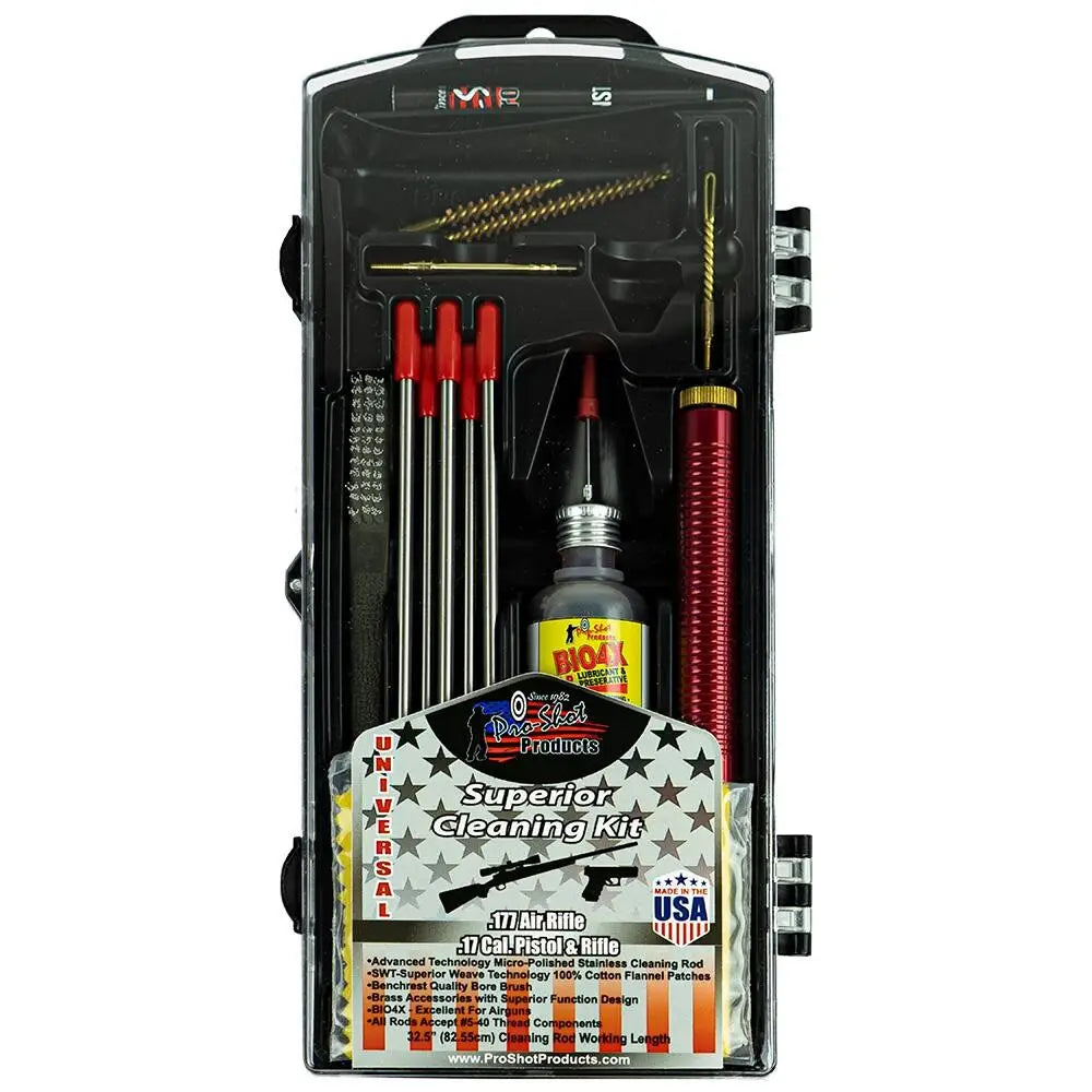 Pro-shot Products Gun Cleaning Kits.177 Air Rifle/pistol and.17 Cal. Multi Section Rod Kit Buy at Faith and Freedom