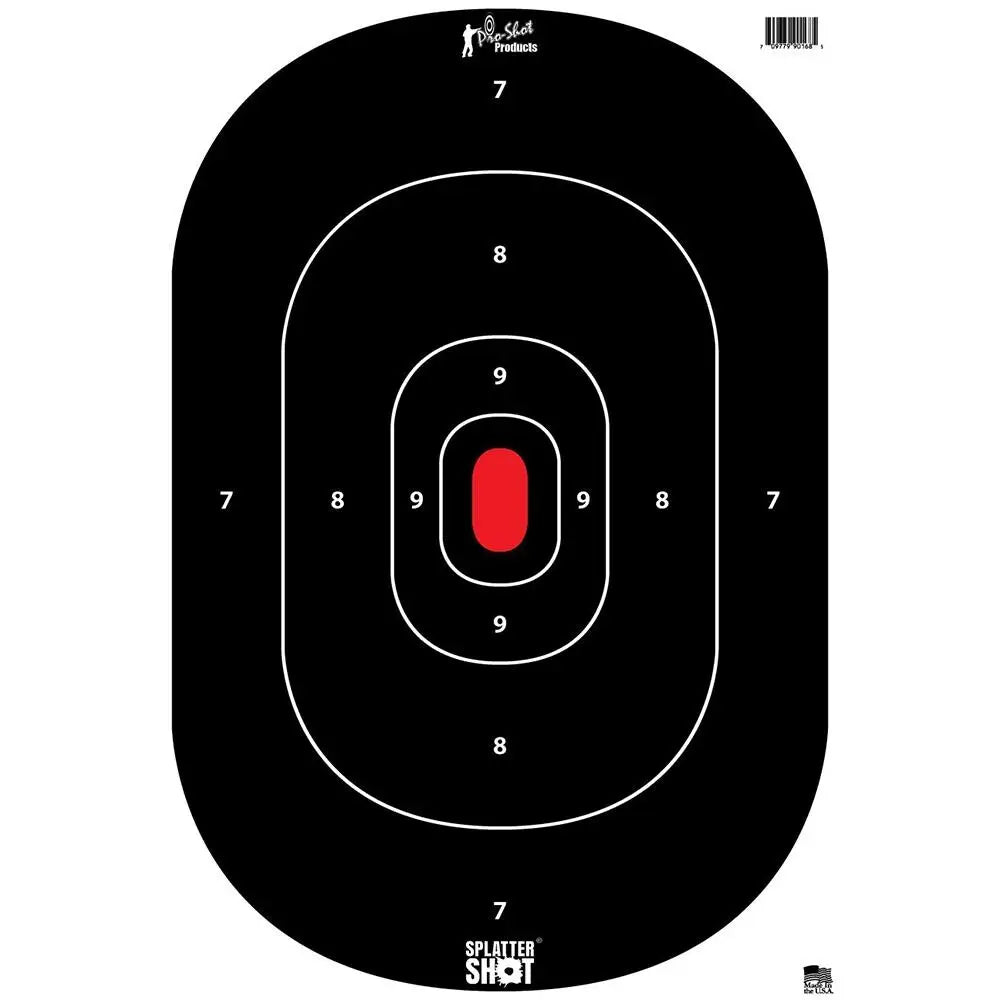 Pro-shot Products Paper Targets 12’’ x 17’’ Sileft Handouette Target - Tag 8/ct Buy at Faith and Freedom Outdoors
