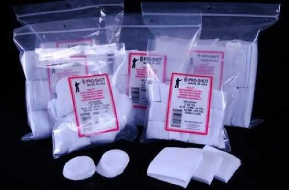 Pro-shot Products Patches 7mm-38 Caliber 1.75’’ 500/pack Bag 13/4-500 - 134500