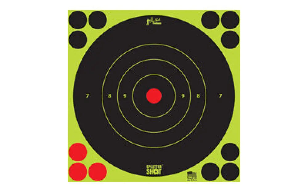Pro-shot Target 8’’ Green Bullseye 6pk Buy at Faith and Freedom Outdoors - Adhesive Targets