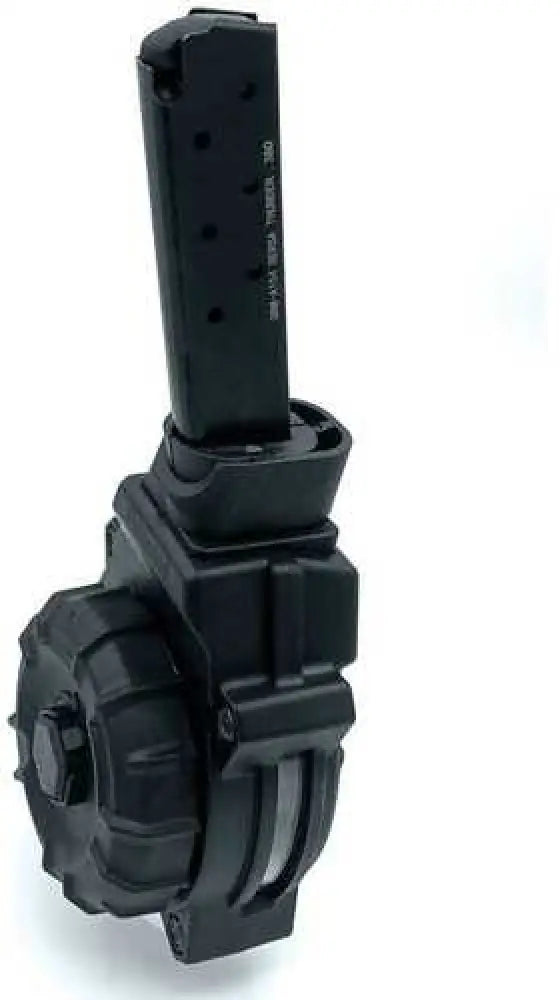 Promag Drum Magazine.380acp 30 Rounds Fits Bersa Thunder 380 Polymer Construction Black Drm-a104