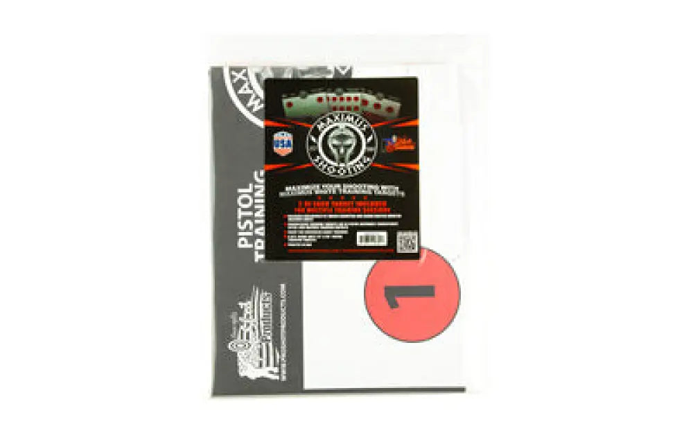 Proshot Mxm White Pistol Trng 6pk Buy at Faith and Freedom Outdoors - Paper Targets