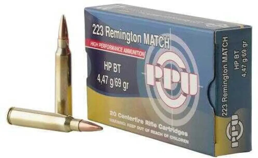 Prvi Partizan Match 223 Remington 69gr Hpbt Ammo 20 Rounds - 69 Grain / Hollow Point - Rifle