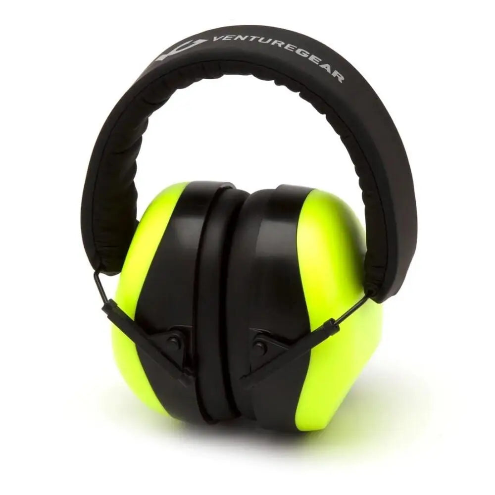 Pyramex Safety Ear Muffs Venture Gear Vg80 Series Passive Earmuff 25db Lime Buy at Faith and Freedom Outdoors