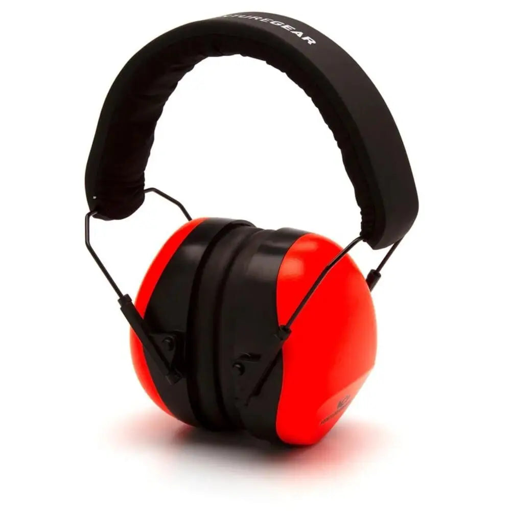 Pyramex Safety Ear Muffs Vg80 Series Passive Earmuff 26db Hi-vis Orange Clamshell Buy at Faith and Freedom Outdoors