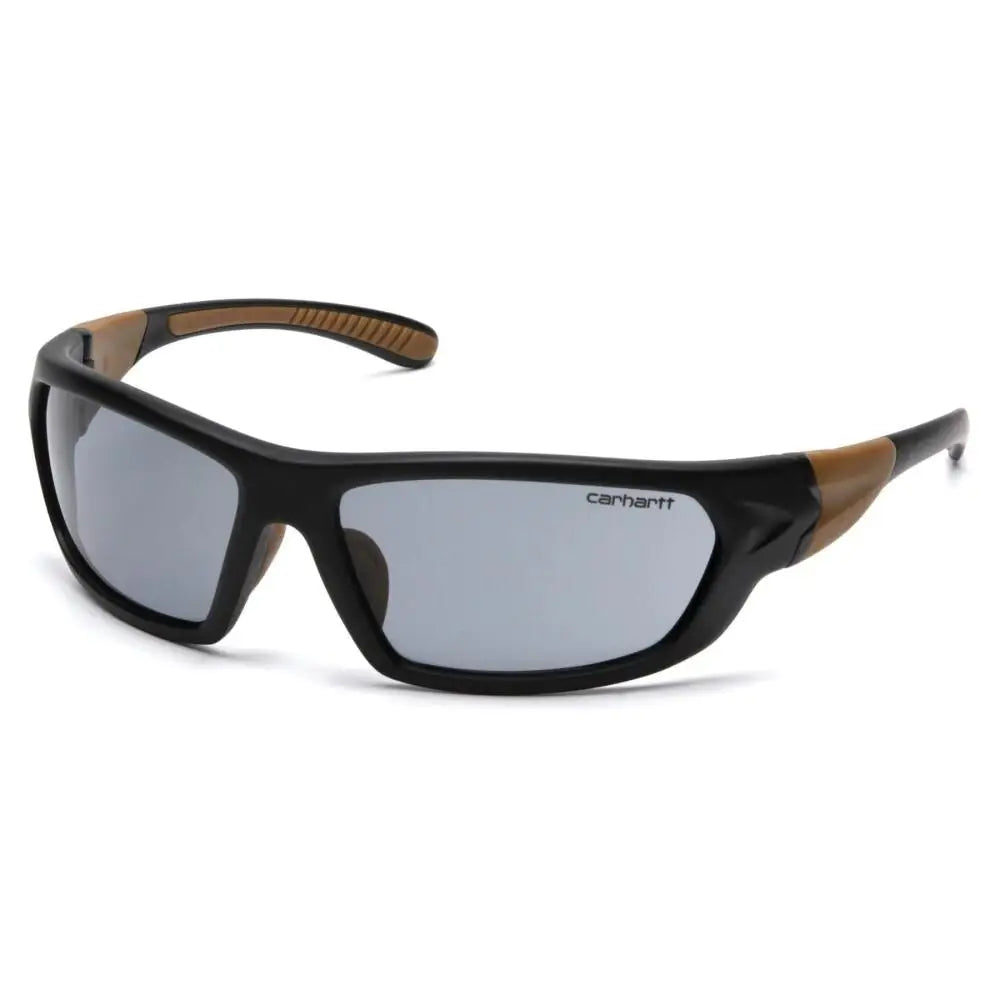 Pyramex Safety Glasses|shooting Glasses Carbondale Heavy Duty Shooting Black and Tan with Grey Lens Buy at Faith