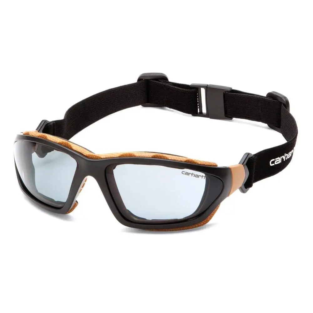 Pyramex Safety Sunglasses|shooting Glasses Caright Handartt Carthage Shooting Black and Tan with Grey Anti-fog Lens Buy