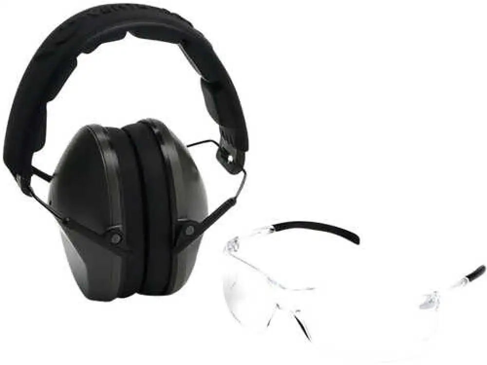 Pyramex Vgcombo310 Low-profile Combo Kit Scratch Resistant Clear Lens & Frame with Rubber Temple Tips Od Green Low-prof