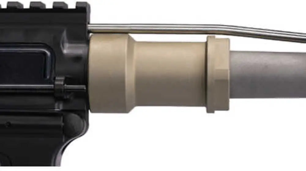 Q Honey Badger Barrel Nut Fits Badger/ar-15 Upper Receivers Clear Anodized Finish Gray - Nut-barrel-hb