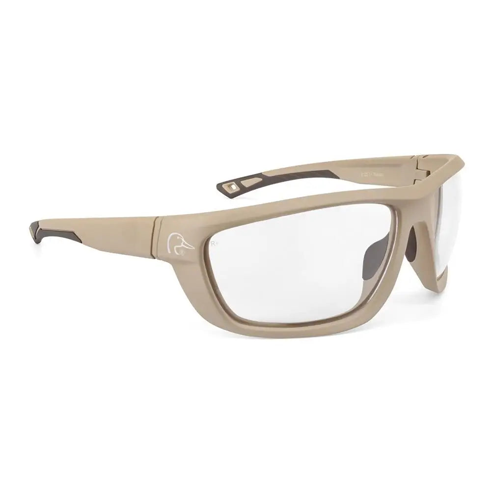 Radians Shooting Glasses Ducks Unlimited Full-frame Tan Frame with Clear Lens Buy at Faith and Freedom Outdoors