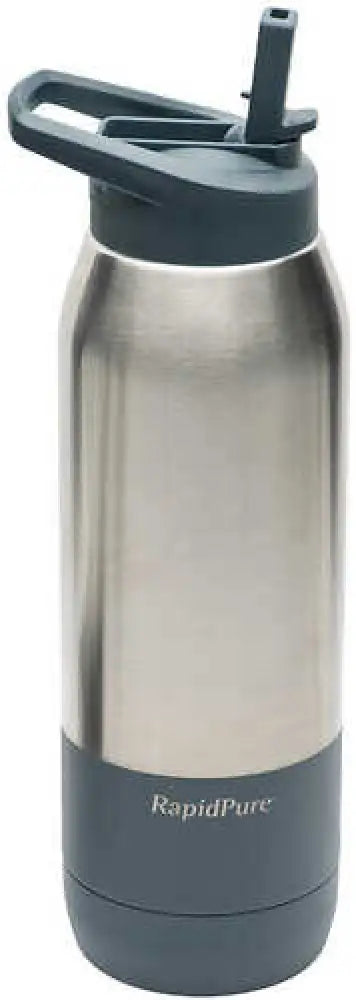 Rapidpure 01600124 Purifier+ for Most 2.5’’ Water Bottles Silver Stainless Steel 3.5’’ x 11.1’’ Includes u - 1600124