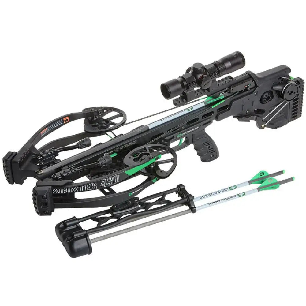 Ravin Crossbows Centerpoint Sinister 430 Crossbow Integrated Silent Cocking System Auto Retracting Sled Buy at Faith