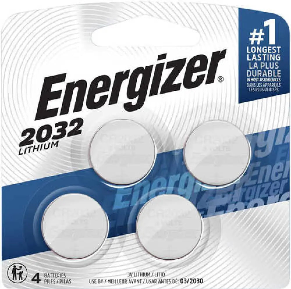 Rayovac Cr2032 Lithium Battery Silver 3.0 v 235 Mah Qty (4) Single Pack - 2032bp4c3