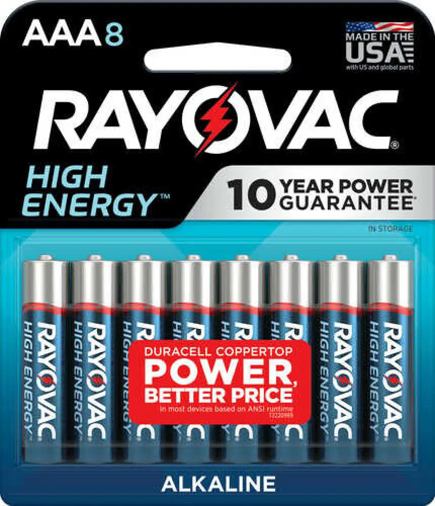 Rayovac E92bp-2 Max Aaa 1.5 Volt Alkaline 2 Pack