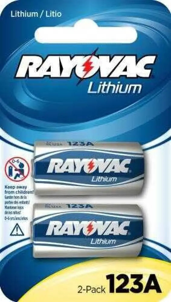 Rayovac / Spectrum Rayovac/spectrum 2 Pack 3 Volt Lithium Batteries Md: Rl123a2
