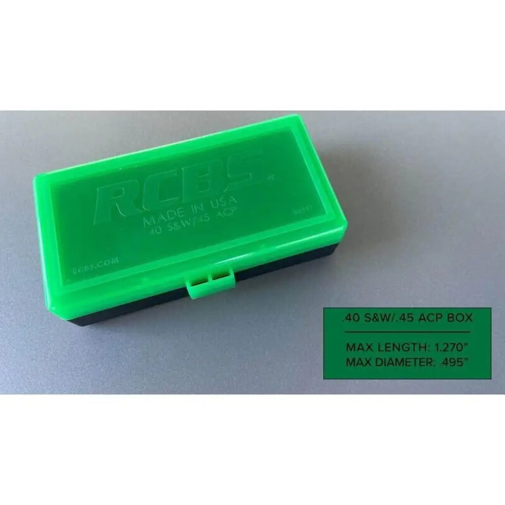 Rcbs Ammo Boxes Impact Resistant Box 40 S&with.45 Acp Buy at Faith and Freedom Outdoors