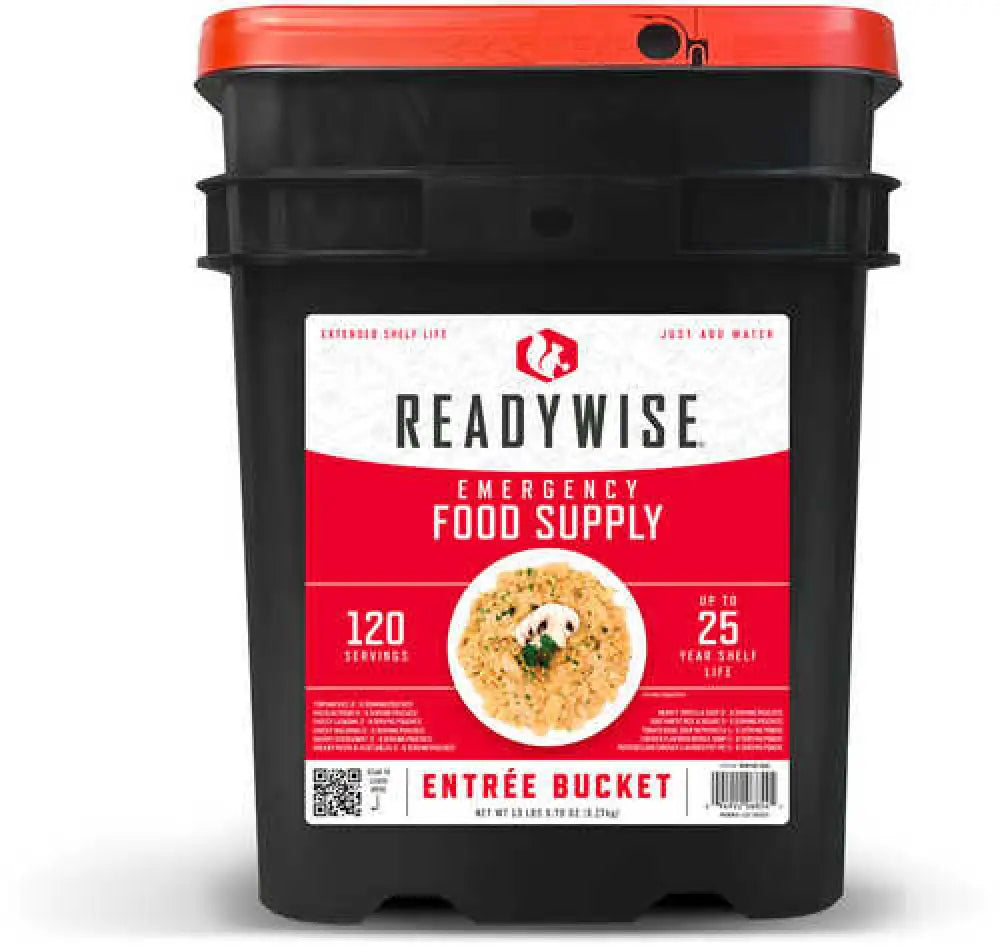 Readywise Rw10120 Grab n Go Bucket Freeze Dried Entrees 120 Servings Per - 1120