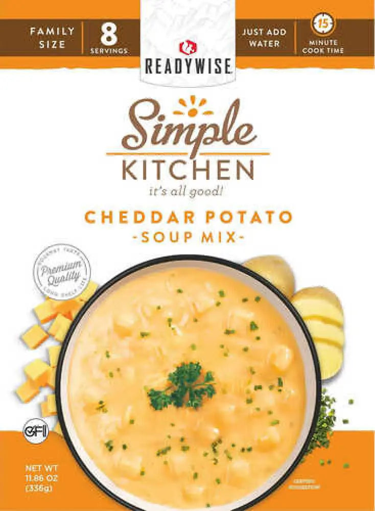 Readywise Rwsk05061 Simple Kitchen Cheddar Potato Soup 8 Servings Per Pouch 6 Case