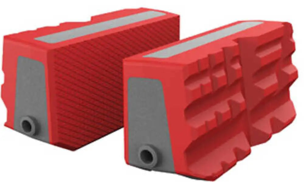 Real Avid Avsfjmf Smart-jaws Multi-fit Sleeves Reversible Gray/red Rubber Overmold Fits Master Gun Vise