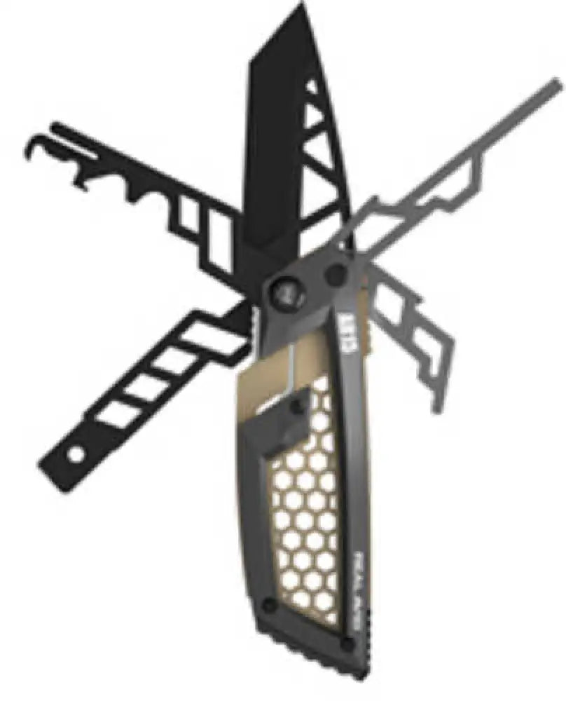 Real Avid Edge Gun Tool Multi-tool Compatible with Ar15 Matte Finish Silver and Black - Avgte-ar