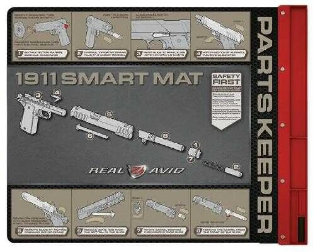 Real Avid/revo Av1911sm 1911 Smart Cleaning Mat All Caliber Pistol