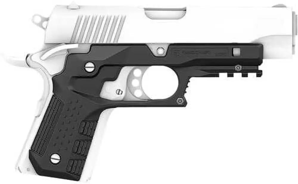 Recover Tactical Grip & Rail System Black Polymer Picatinny for Compact 1911 - Cc3c-01