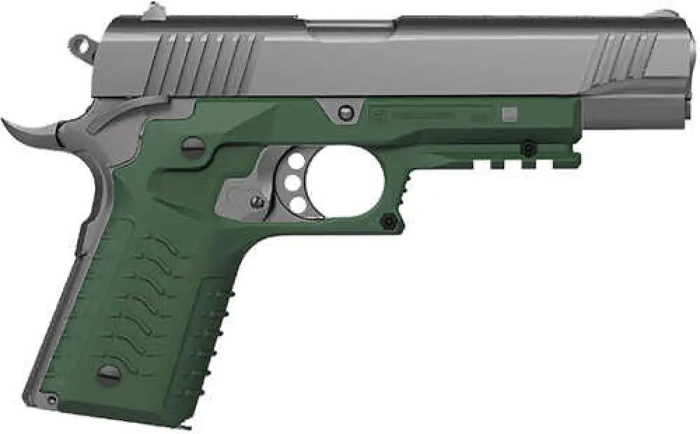 Recover Tactical Grip & Rail System Od Green Polymer Picatinny for Standard Frame 1911 - Cc3h-03