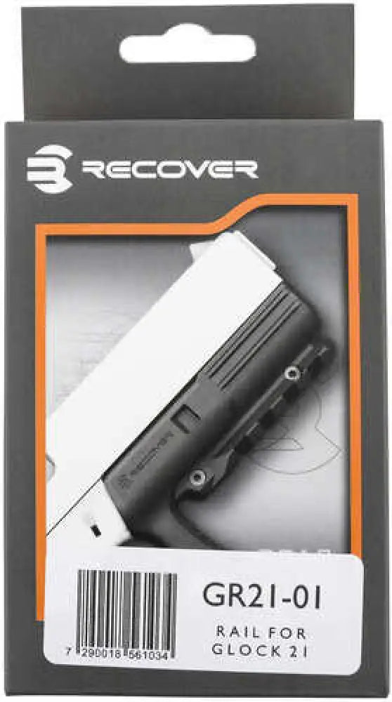 Recover Tactical Rail Adapter Black Polymer Picatinny for Glock 21 Gen 1,2 - Gr21-01