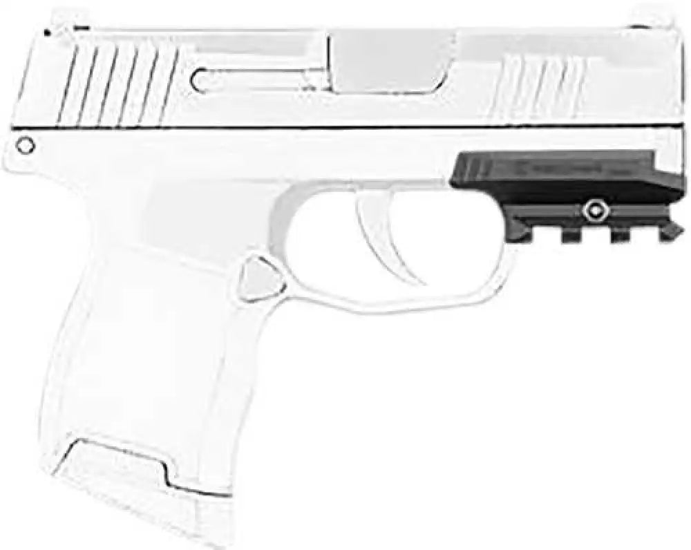 Recover Tactical Rail Adapter Black Polymer Picatinny for Sig P365,p365xl - Zr65-01