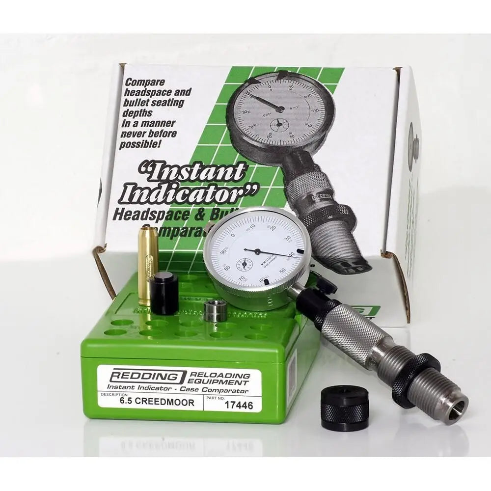 Redding Reloading Equipment Powder Measures Dispensers & Scales Instant Indicator Headspace and Bullet Comparator
