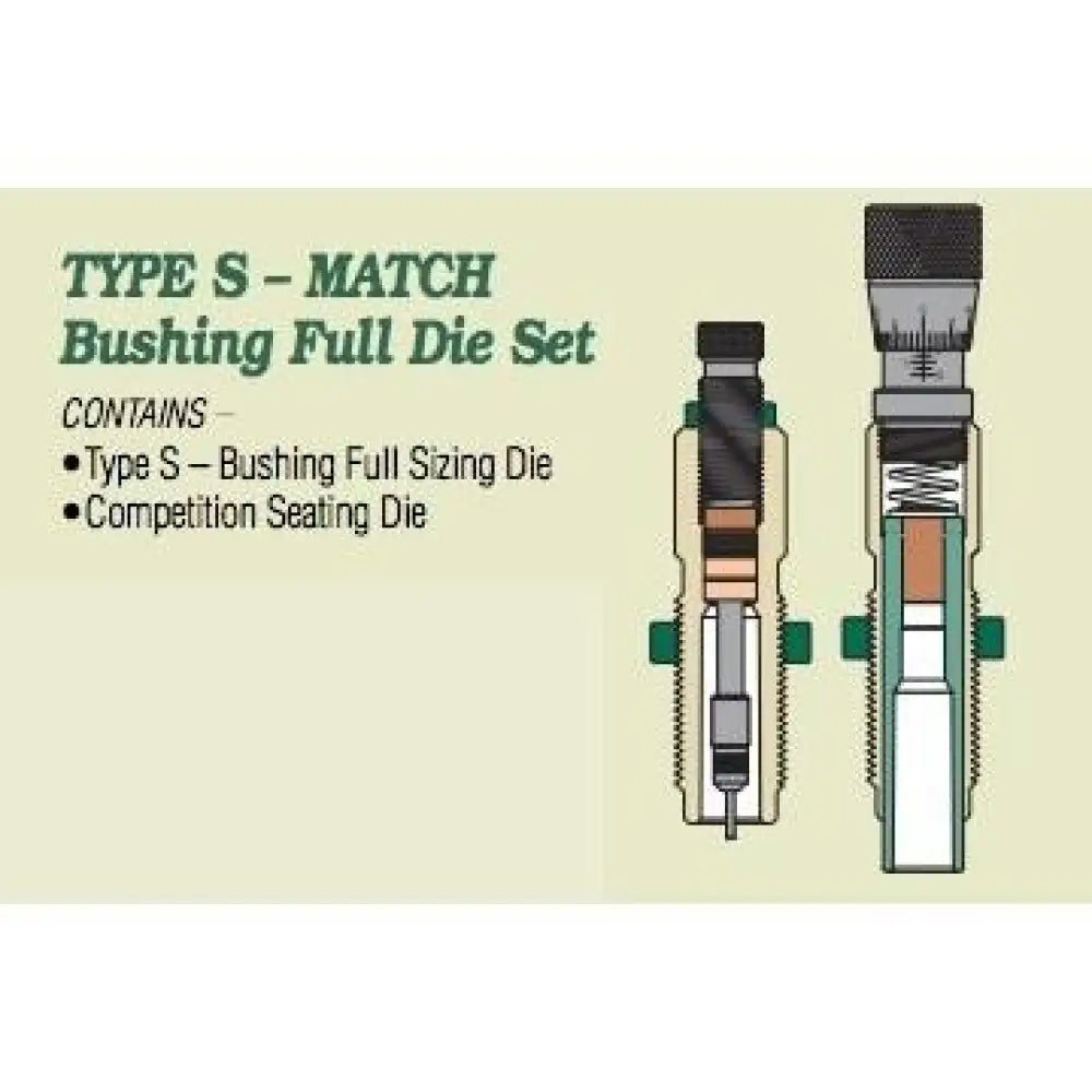 Redding Reloading Equipment Reloading|rifle Dies Type s Match Bushing Full Die Set.24 Nosler Buy at Faith and Freedom