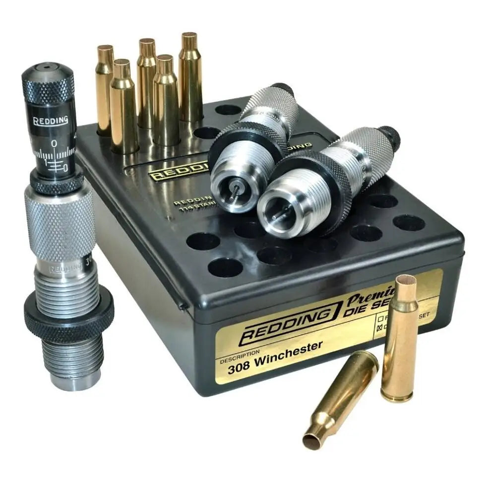 Redding Reloading Equipment Rifle Dies Premium Series Deluxe 3-die Set.308 Win Buy at Faith and Freedom Outdoors